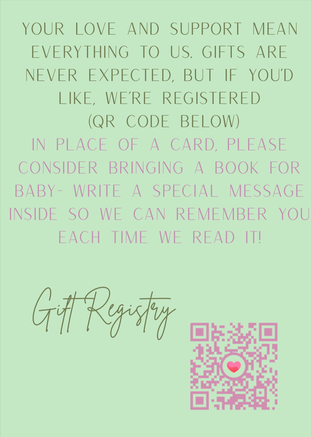 Baby In Bloom invitation