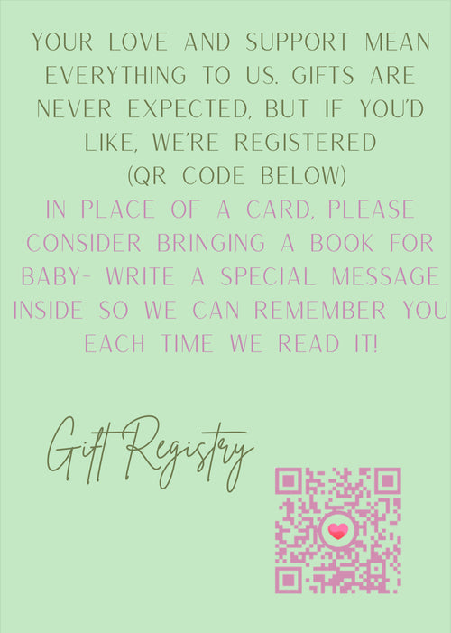 Baby In Bloom invitation