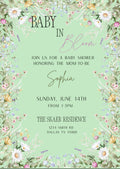 Baby In Bloom invitation